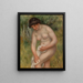 badande person torkar - Pierre-Auguste Renoir — inramlat konstverk på väggen
