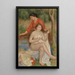 Baigneuse och tjänare La Toilette de la baigneuse - Pierre-Auguste Renoir — inramlat konstverk på väggen