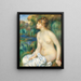 Baigneur - Pierre-Auguste Renoir — inramlat konstverk på väggen