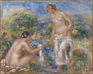 Kvinnor i badet - Pierre-Auguste Renoir — vy av konstverket