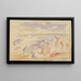 Strandscen - Pierre-Auguste Renoir — inramlat konstverk på väggen