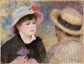 Par i båt - Pierre-Auguste Renoir — vy av konstverket