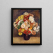 Bouquet de chrysanthèmes - Pierre-Auguste Renoir — inramlat konstverk på väggen