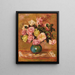 Bouquet de roses dans un vase - Pierre-Auguste Renoir — inramlat konstverk på väggen