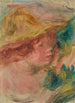 Buste au chapeau - Pierre-Auguste Renoir — vy av konstverket