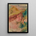 Buste au chapeau - Pierre-Auguste Renoir — inramlat konstverk på väggen