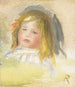Barn med blont hår - Pierre-Auguste Renoir — vy av konstverket