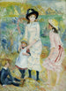 Barn vid stranden Guernsey - Pierre-Auguste Renoir — vy av konstverket