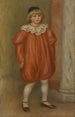 Claude Renoir i clownkostym - Pierre-Auguste Renoir — vy av konstverket