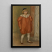Claude Renoir i clownkostym - Pierre-Auguste Renoir — inramlat konstverk på väggen
