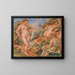 Composition fem badare - Pierre-Auguste Renoir — inramlat konstverk på väggen
