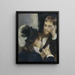Conversation - Pierre-Auguste Renoir — inramlat konstverk på väggen