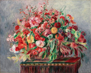Korg med blommor - Pierre-Auguste Renoir — vy av konstverket
