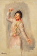 Danserska med kastanjetter - Pierre-Auguste Renoir — vy av konstverket