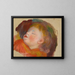 Barn som sover - Pierre-Auguste Renoir — inramlat konstverk på väggen