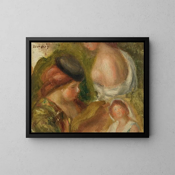 Studier av kvinnor - Pierre-Auguste Renoir — inramlat konstverk på väggen