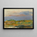 Falaise Verte et Mer - Pierre-Auguste Renoir — inramlat konstverk på väggen