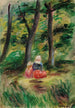 kvinna och barn i ett landskap - Pierre-Auguste Renoir — vy av konstverket