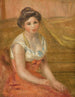 en sittande kvinna - Pierre-Auguste Renoir — vy av konstverket