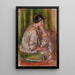 kvinna i orientalisk kostym - Pierre-Auguste Renoir — inramlat konstverk på väggen
