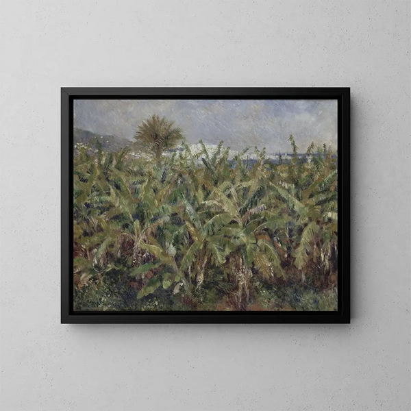 bananplantager - Pierre-Auguste Renoir — inramlat konstverk på väggen