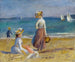 Figurer på stranden - Pierre-Auguste Renoir — vy av konstverket