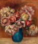Flowers in a Green Vase Fleurs dans un vase vert - Pierre-Auguste Renoir — vy av konstverket
