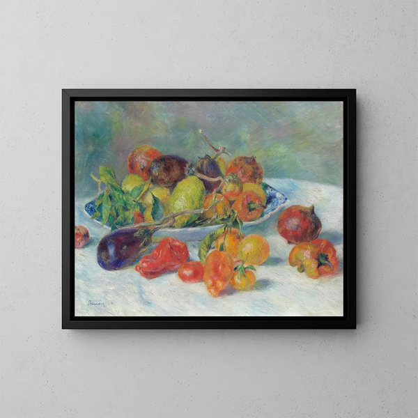 Frukt från södra Frankrike - Pierre-Auguste Renoir — inramlat konstverk på väggen