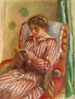 Gabrielle läsande - Pierre-Auguste Renoir — vy av konstverket