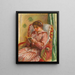 Gabrielle läsande - Pierre-Auguste Renoir — inramlat konstverk på väggen