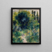 Trädgård - Pierre-Auguste Renoir — inramlat konstverk på väggen