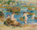 nakna pojkar på klipporna, Guernsey - Pierre-Auguste Renoir — vy av konstverket