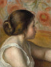 Tête de jeune fille - Pierre-Auguste Renoir — vy av konstverket