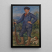 Jean en chasseur - Pierre-Auguste Renoir — inramlat konstverk på väggen