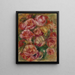 Jet de roses - Pierre-Auguste Renoir — inramlat konstverk på väggen
