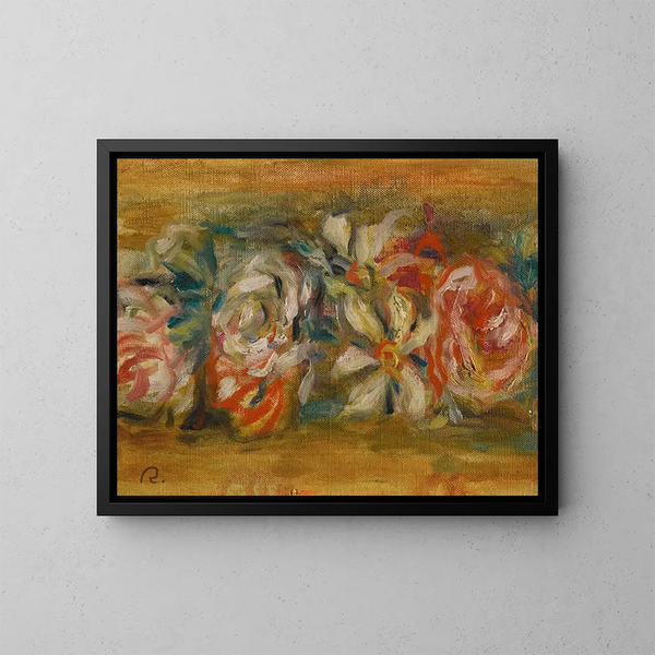 Jet de fleurs - Pierre-Auguste Renoir — inramlat konstverk på väggen