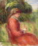 Ung kvinna sittande - Pierre-Auguste Renoir — vy av konstverket
