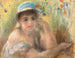 Ung flicka med pärl - Pierre-Auguste Renoir — vy av konstverket