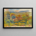 La Colline rouge - Pierre-Auguste Renoir — inramlat konstverk på väggen