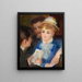 La Lecture du rôle - Pierre-Auguste Renoir — inramlat konstverk på väggen