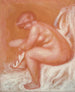 La toilette eller Naken kvinna som torkar sig - Pierre-Auguste Renoir — vy av konstverket