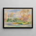 Landskap II - Pierre-Auguste Renoir — inramlat konstverk på väggen