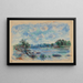 Landskap vid Pont-Aven - Pierre-Auguste Renoir — inramlat konstverk på väggen