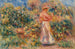 Landskap med kvinna i rosa och vitt - Pierre-Auguste Renoir — vy av konstverket