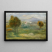 Landskap med hus i Cagnes-sur-Mer - Pierre-Auguste Renoir — inramlat konstverk på väggen