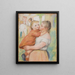 La blanchisseuse et son enfant Aline et Pierre - Pierre-Auguste Renoir — inramlat konstverk på väggen