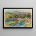 Laveuse dans un paysage - Pierre-Auguste Renoir — inramlat konstverk på väggen