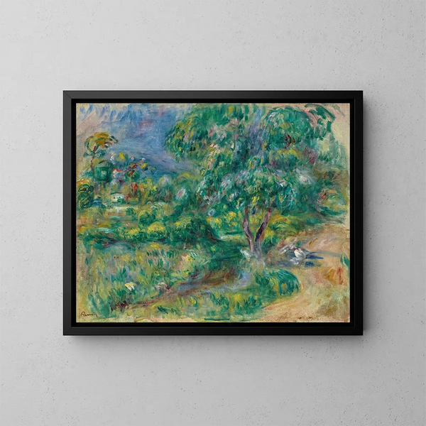 Le Bal - Pierre-Auguste Renoir — inramlat konstverk på väggen