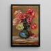 Le Bouquet - Pierre-Auguste Renoir — inramlat konstverk på väggen