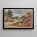Le Chemin du village - Pierre-Auguste Renoir — inramlat konstverk på väggen